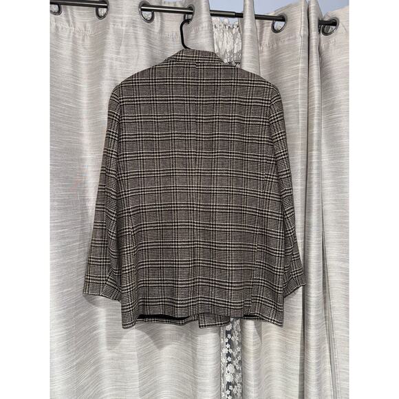 Ann May woven plaid silk blazer size 14 - Picture 5 of 9
